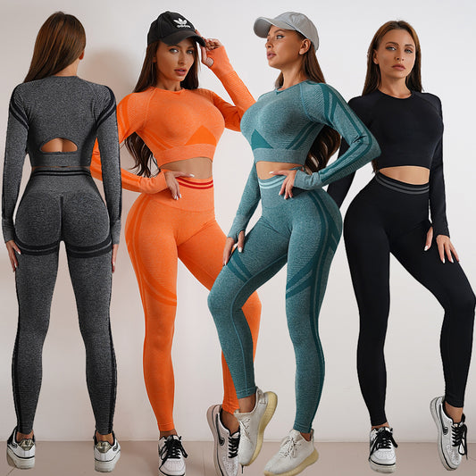 Seamless Yoga Pants & Long Sleeve Tops for Workout & Fitness | GlamzLife