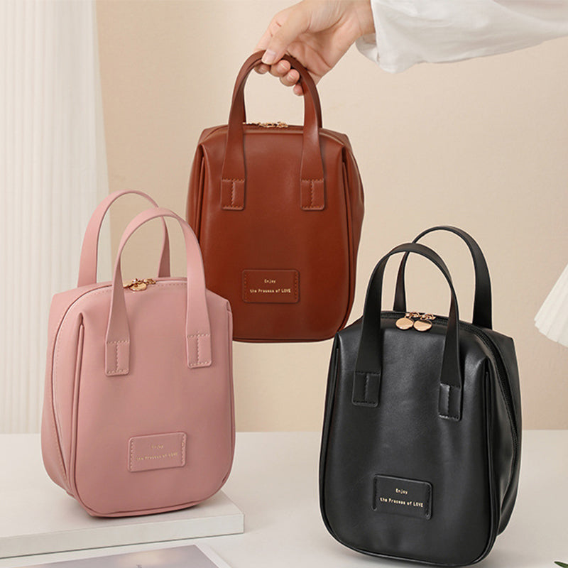Handle-top Cosmetic Bag Ins Fashion Shell-shaped Handbag Toiletry Bags Travel High Capacity Portable Storage Make Up Bag | GlamzLife