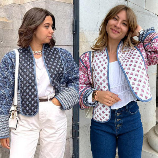Women's Winter Short Coat Double Sided Wearing Retro Personalized Street Long-sleeved Jacket | GlamzLife