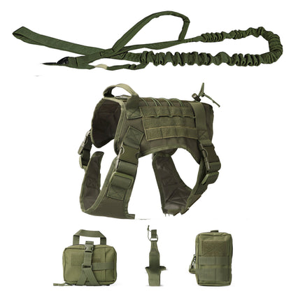 Outdoor Dog Vest Five Piece Suit Tactical Dog Supplies - GlamzLife