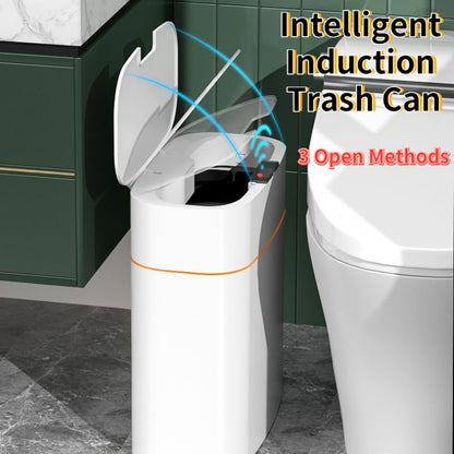 GlamzLife Smart Trash Can with Lid - Automatic Induction, Waterproof