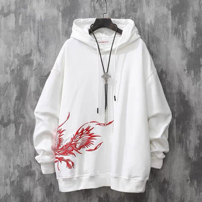 Heavy Industry Phoenix Embroidered Hoodie Male - GlamzLife