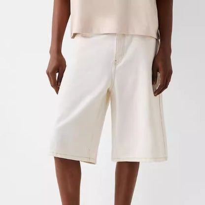 European And American Men's New Denim Middle Pants - GlamzLife