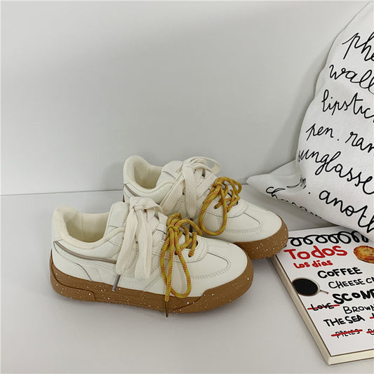 Sports And Leisure Korean Style Versatile Platform Student Sneakers - GlamzLife