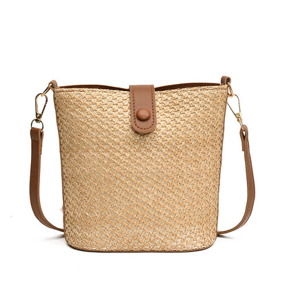 Color Contrast Patchwork Fashion Messenger Bag - GlamzLife