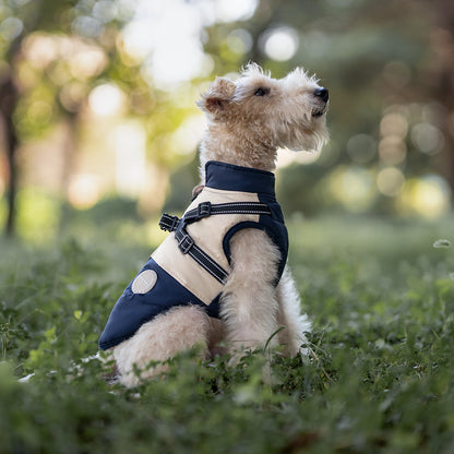 Pet Dog Windproof Chest Back Integrated Cloth - GlamzLife