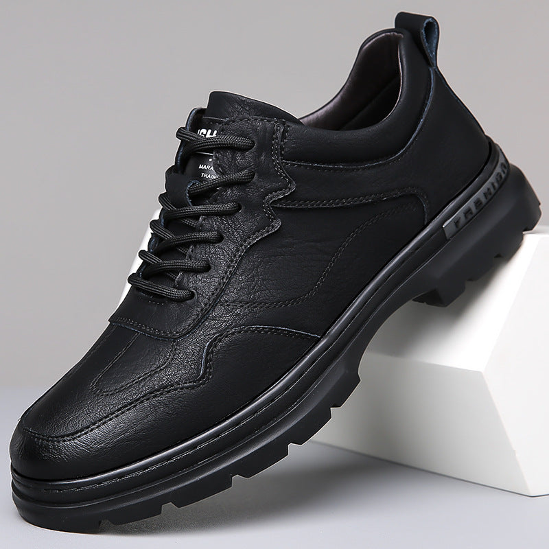 Men's Daily Casual Leather Shoes Outdoor Mountaineering