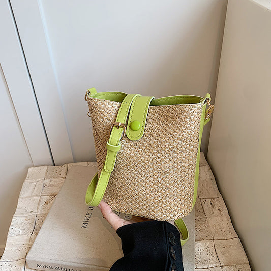 Color Contrast Patchwork Fashion Messenger Bag - GlamzLife
