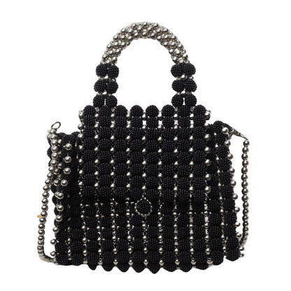 Portable Beaded Weave Pearl Bag - GlamzLife
