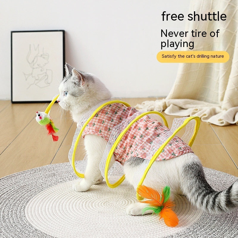 S Type Cats Tunnel Spring Toy - GlamzLife