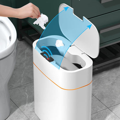 GlamzLife Smart Trash Can with Lid - Automatic Induction, Waterproof
