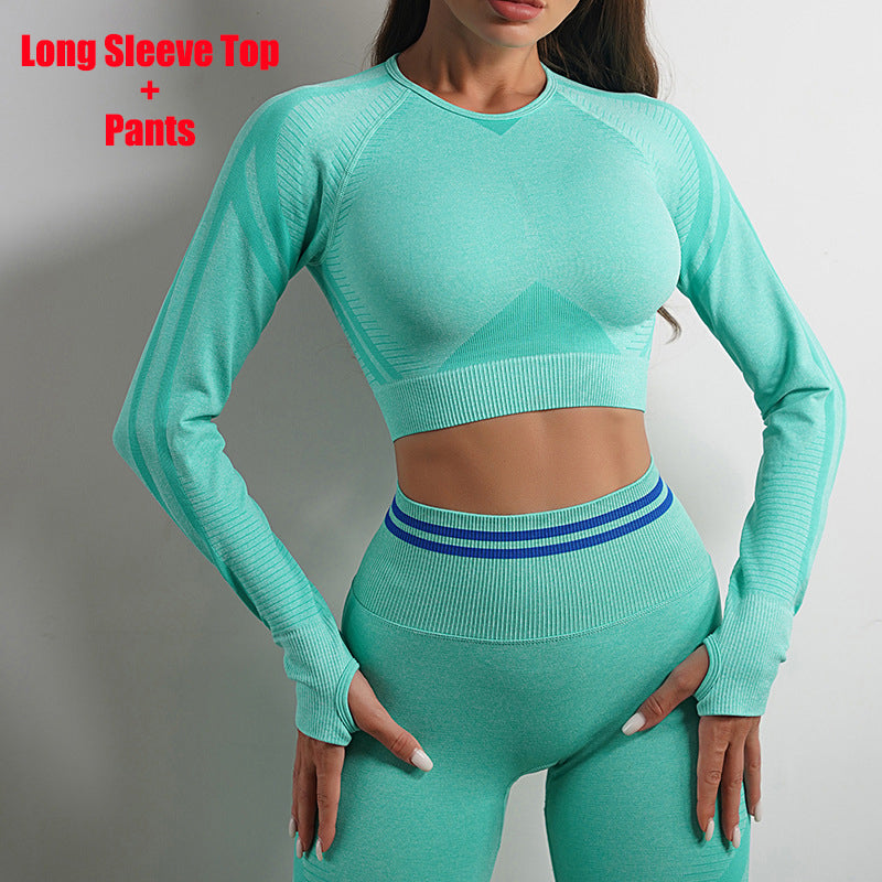 Seamless Yoga Pants & Long Sleeve Tops for Workout & Fitness | GlamzLife