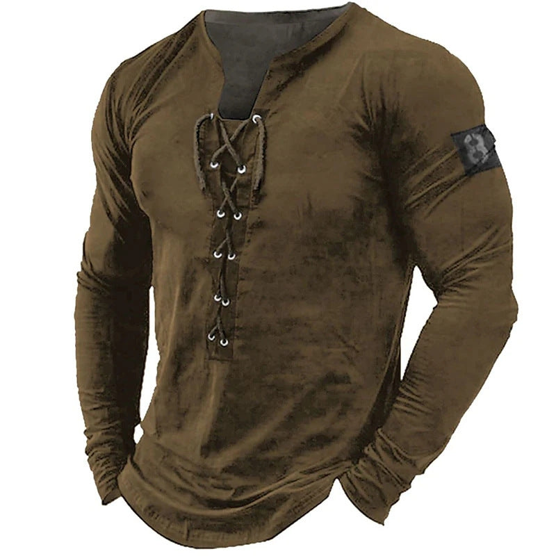 Sports Long Sleeved Men's Printed T-shirt | GlamzLife