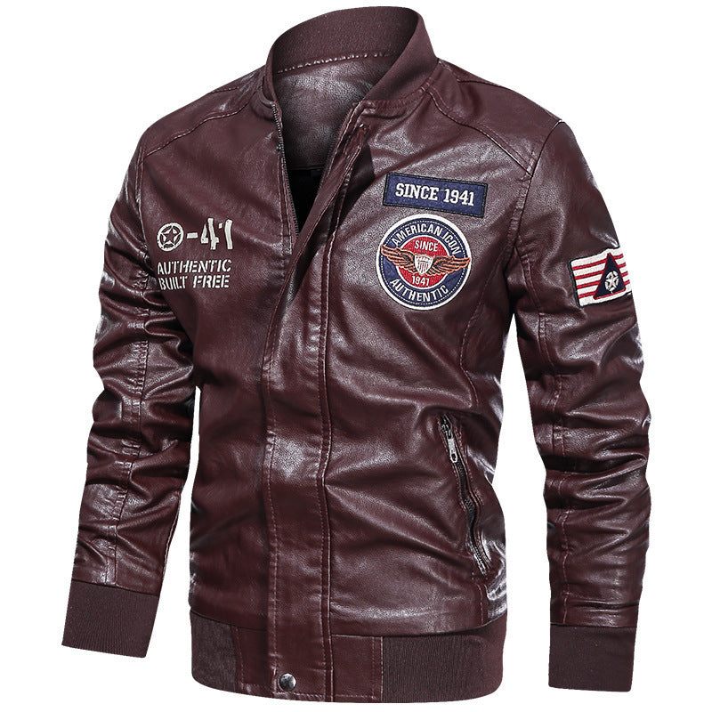 Men's Leather Casual Jacket - GlamzLife
