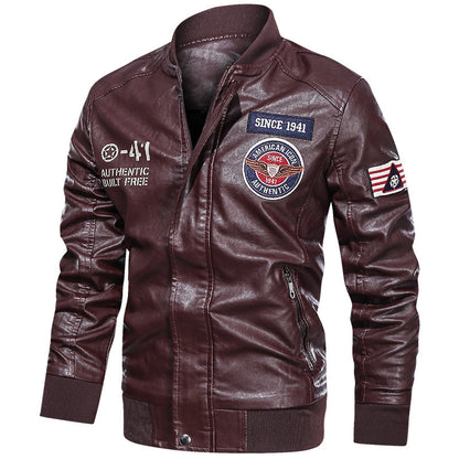 Men's Leather Casual Jacket - GlamzLife