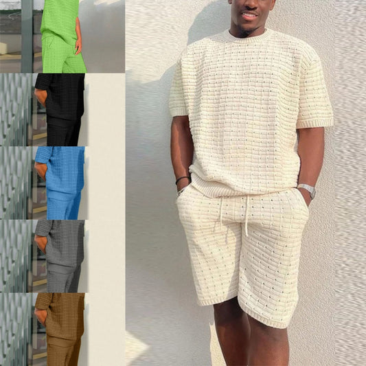 Men's Summer Suit - Fashionable Loose 2 Piece Outfit - GlamzLife