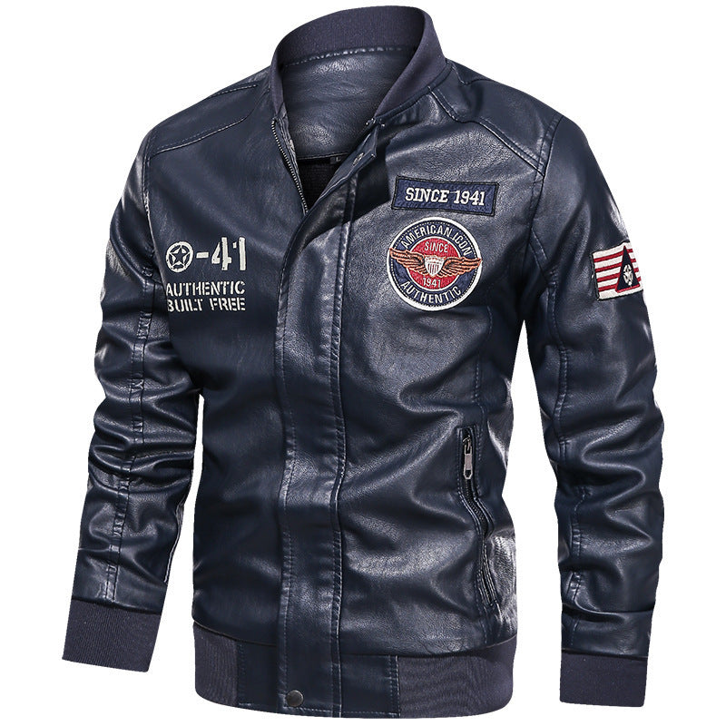 Men's Leather Casual Jacket - GlamzLife