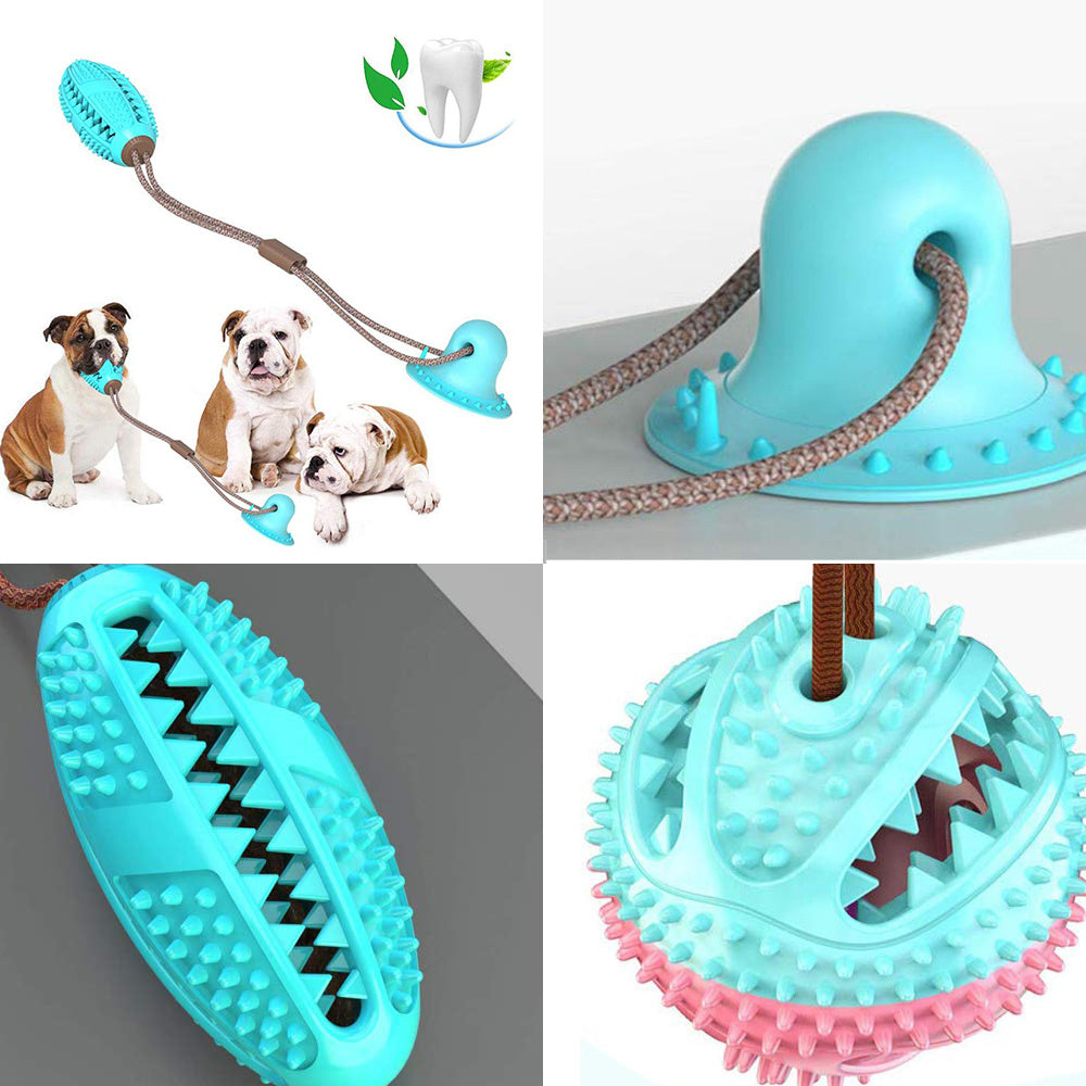 Silicon Suction Cup Tug Interactive Dog Ball - GlamzLife