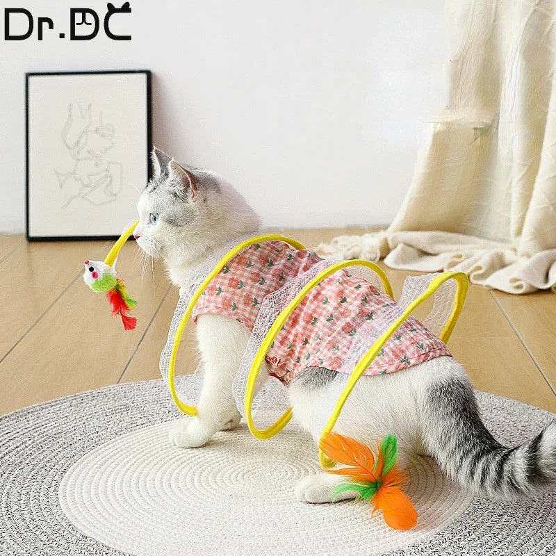 S Type Cats Tunnel Spring Toy - GlamzLife