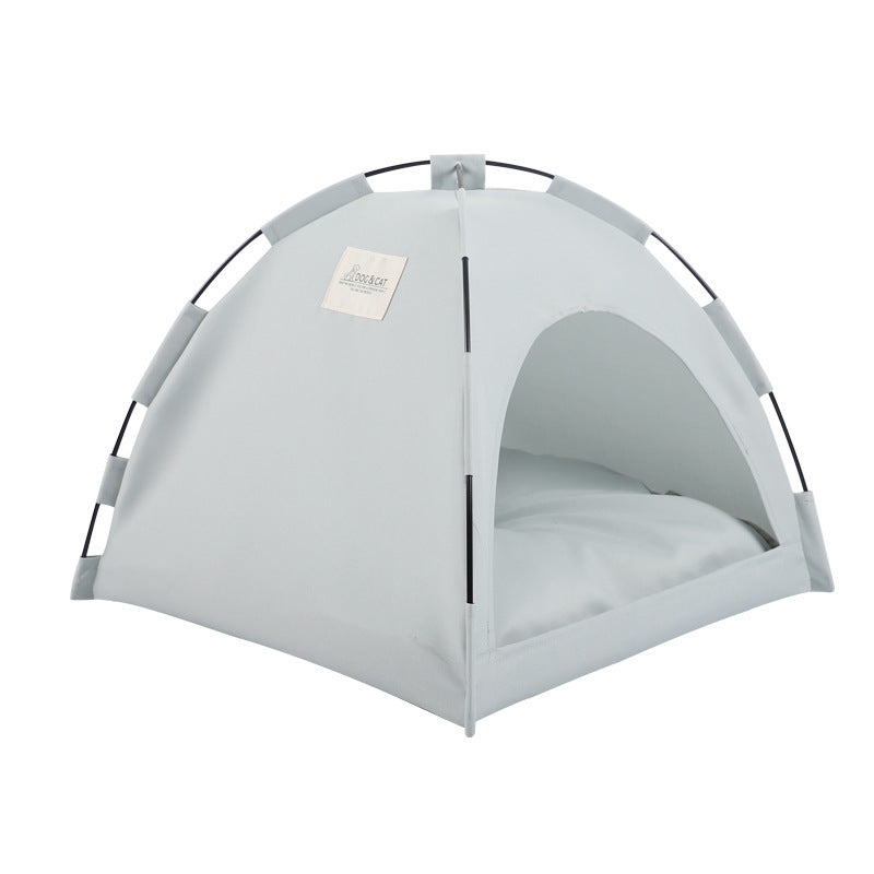 Pet Tent Cooling Camping Bed With Cushion - GlamzLife