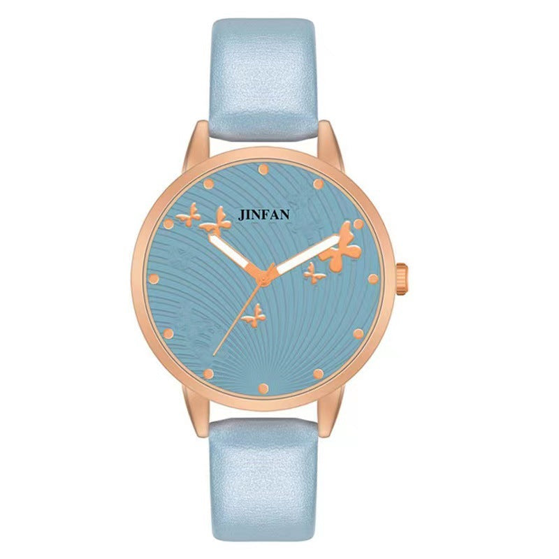 Student Sweet Butterfly Macron All-match Fashion Quartz Wrist Watch | GlamzLife