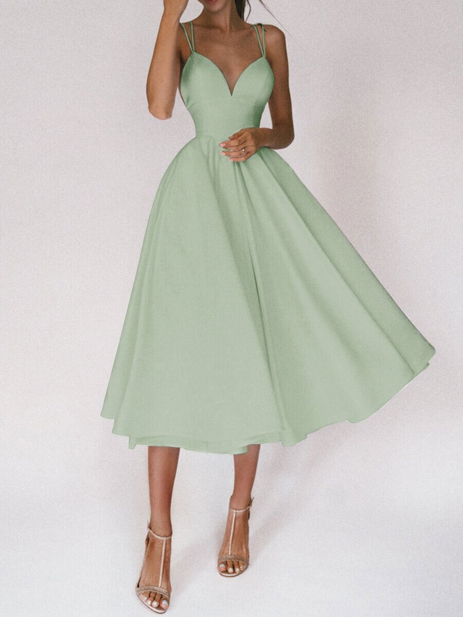 V-Neck A-Line Sundress - GlamzLife