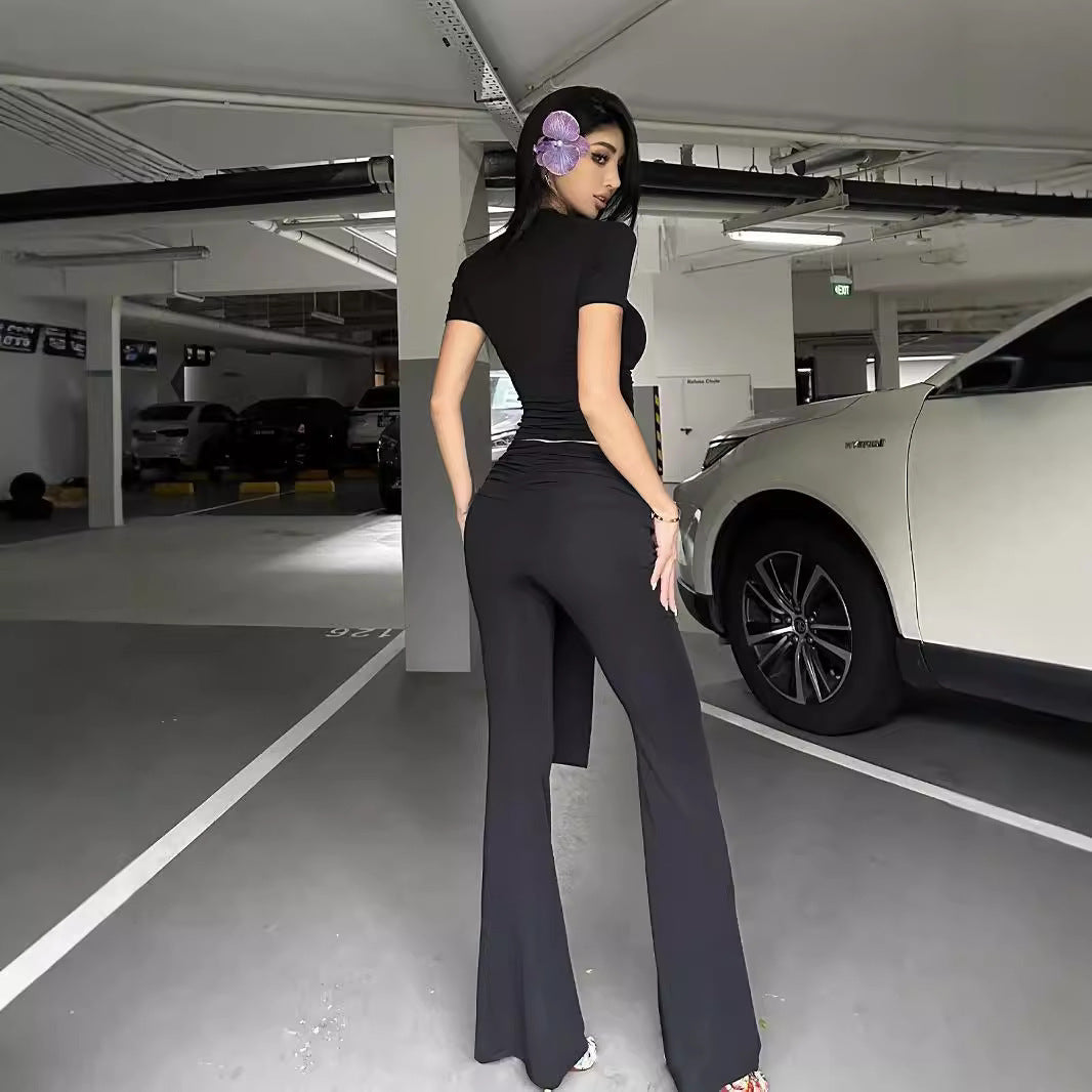 Lace-up Hip Mop Casual Pants - GlamzLife