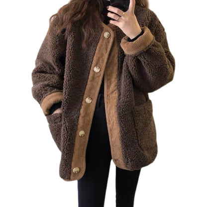 Cute Cotton-padded Coat For Women - GlamzLife