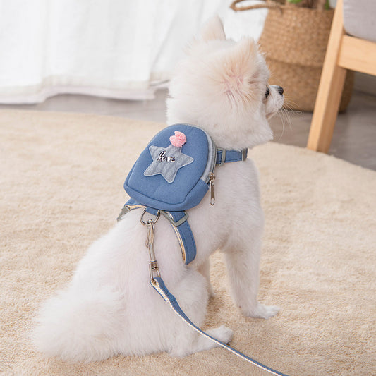 Polyester Dog Leash Vest Chest Harness - GlamzLife