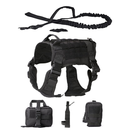 Outdoor Dog Vest Five Piece Suit Tactical Dog Supplies - GlamzLife