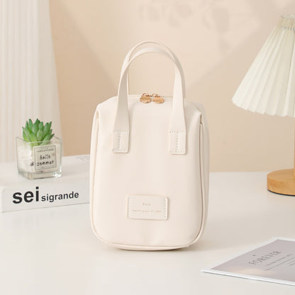 Handle-top Cosmetic Bag Ins Fashion Shell-shaped Handbag Toiletry Bags Travel High Capacity Portable Storage Make Up Bag | GlamzLife