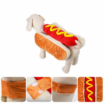 Funny Hot Dog Halloween Costume for Pets - GlamzLife