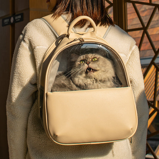High-value Visible Transparent Cat Bag Outing Backpack - GlamzLife