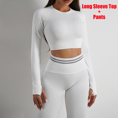 Seamless Yoga Pants & Long Sleeve Tops for Workout & Fitness | GlamzLife