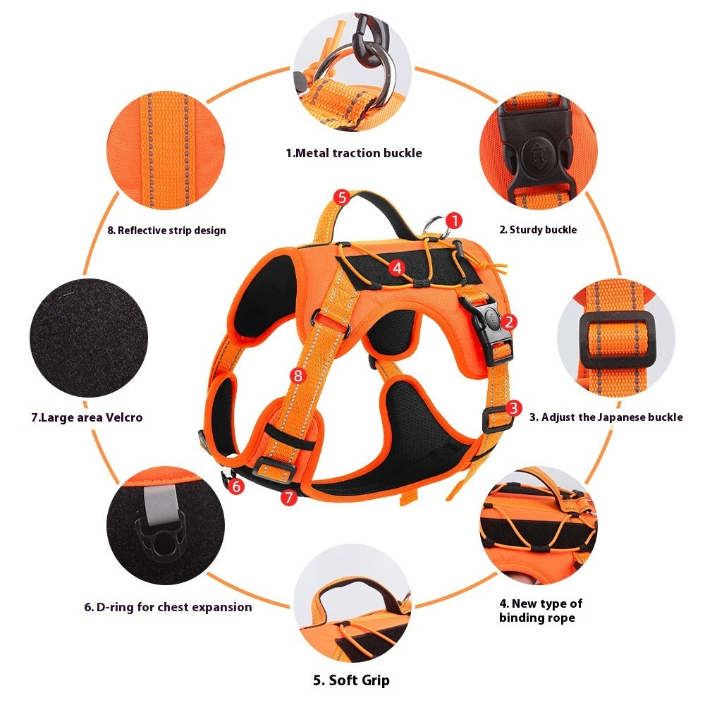Pet Hand Holding Rope Anti Breaking Loose Dog Harness - GlamzLife