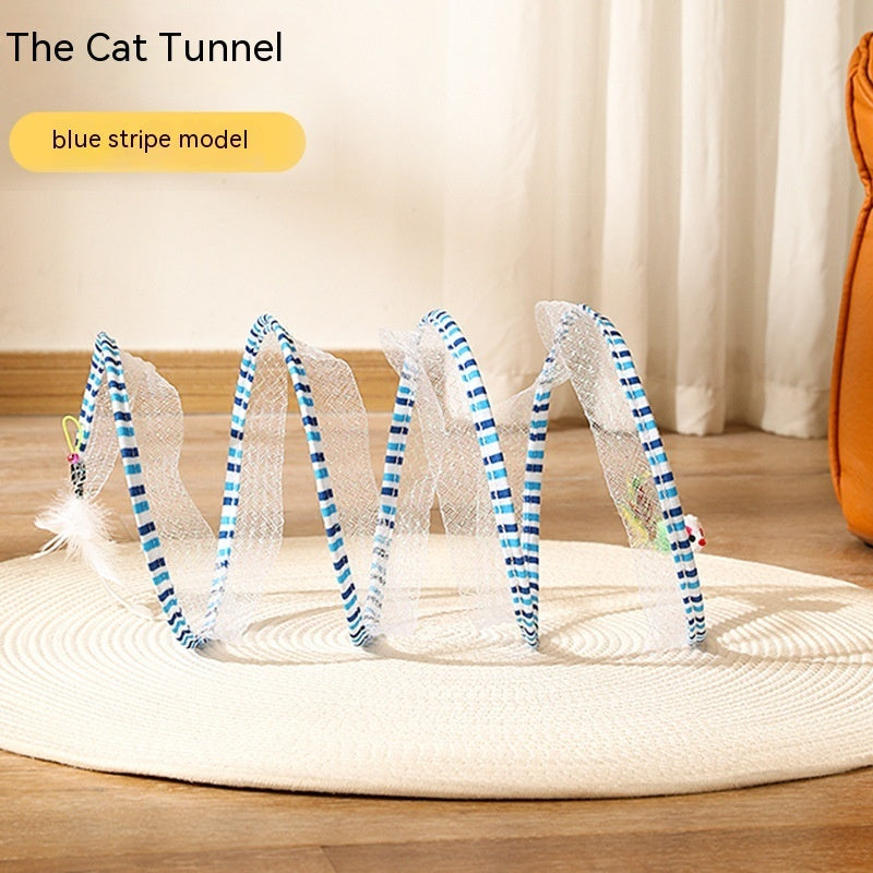 S Type Cats Tunnel Spring Toy - GlamzLife