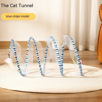 S Type Cats Tunnel Spring Toy - GlamzLife