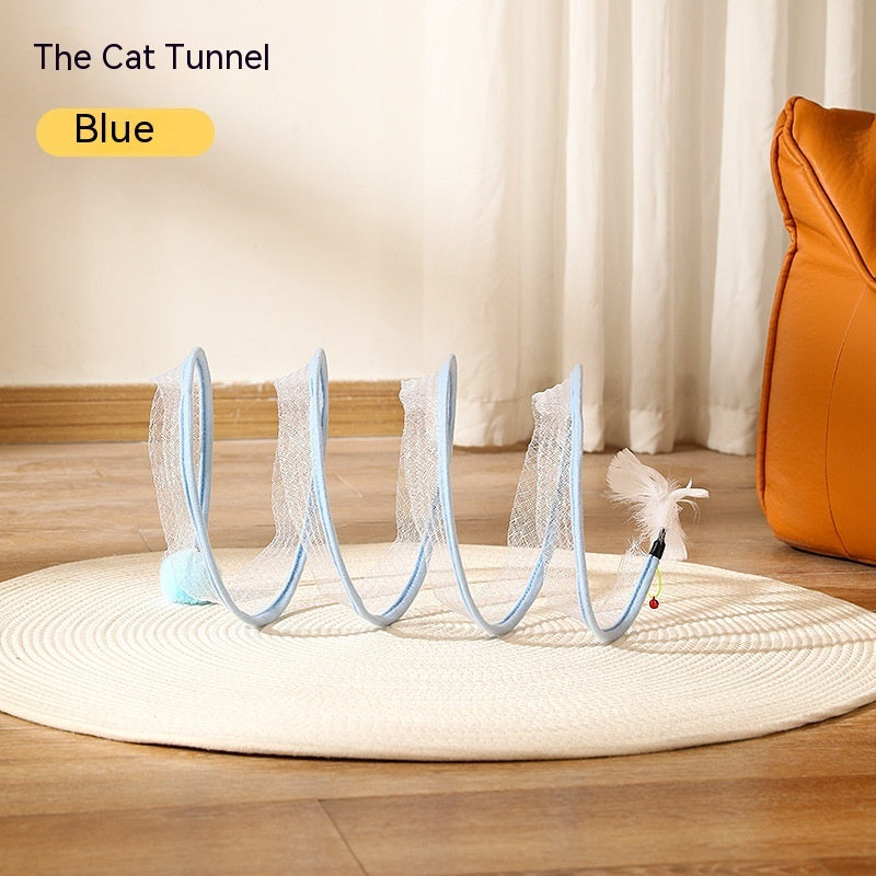S Type Cats Tunnel Spring Toy - GlamzLife