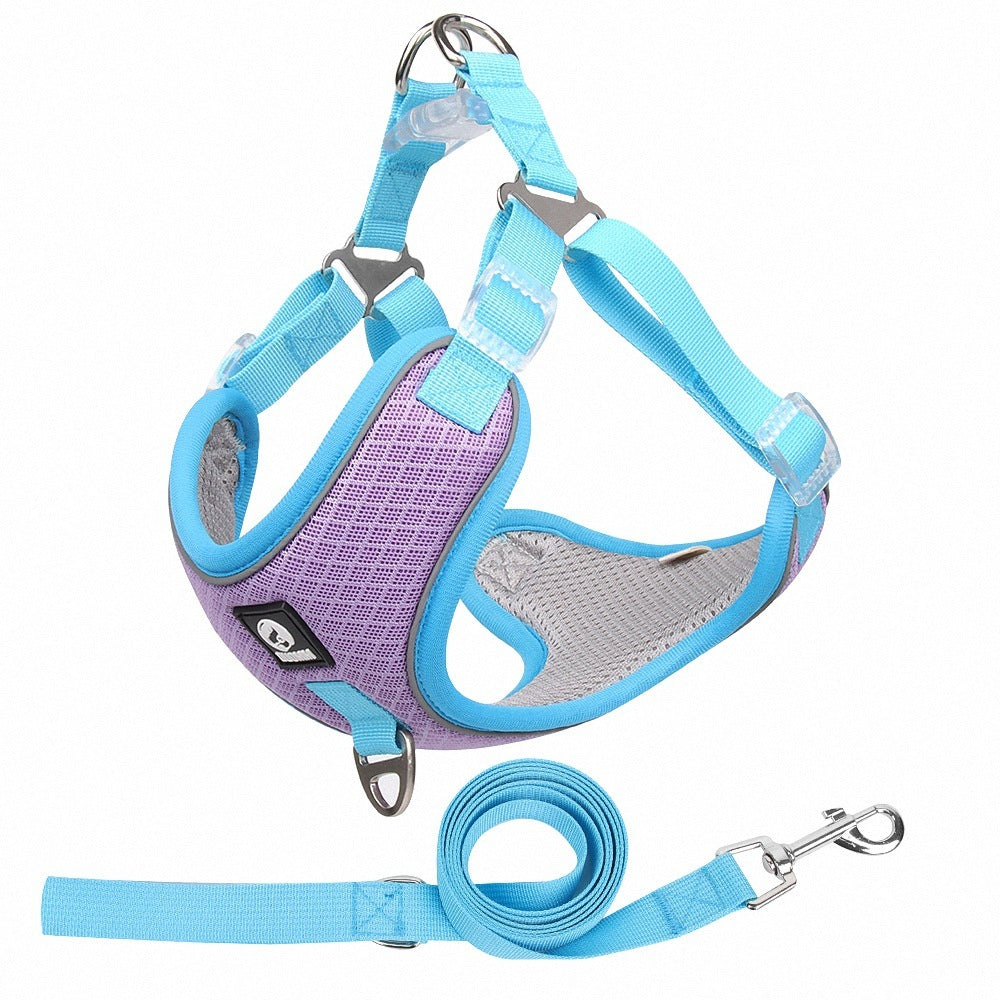 Pet Adjustable Breathable Mesh Reflective Saddle - GlamzLife