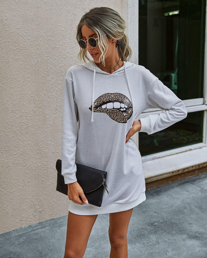 Autumn Mid-Length Full Sleeved Women's Hoodie | GlamzLife