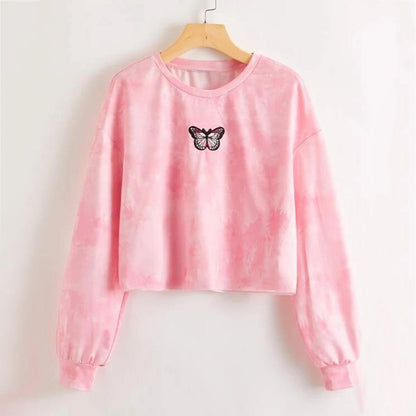 Autumn Tie Dye Rainbow Print Hoodie For Women's | GlamzLife