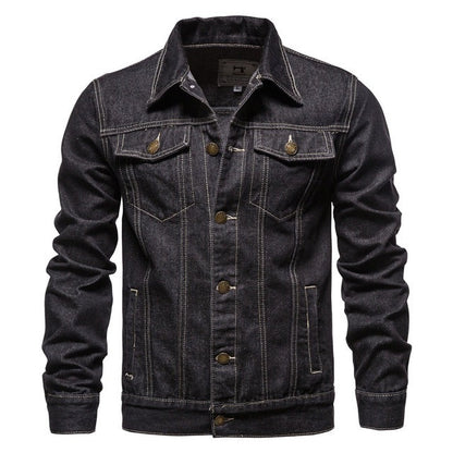 Casual Blue Lapel Denim Jackets | GlamzLife