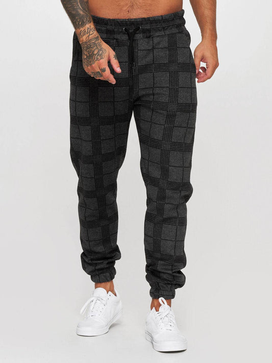 Checkered 3D Digital Print Casual Pants | GlamzLife