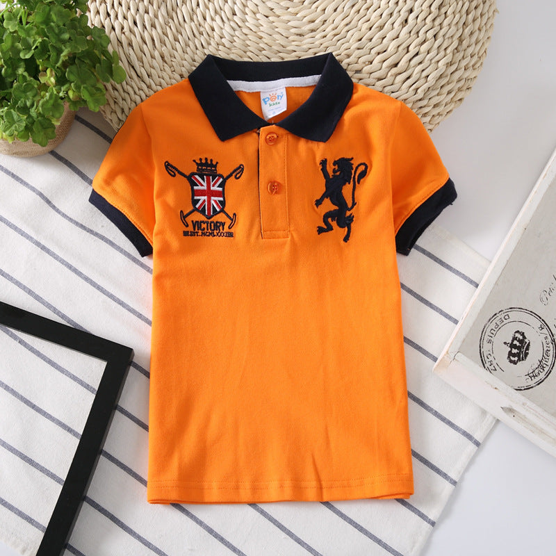 Collar Neck Plain T-shirt For Boy's | GlamzLife