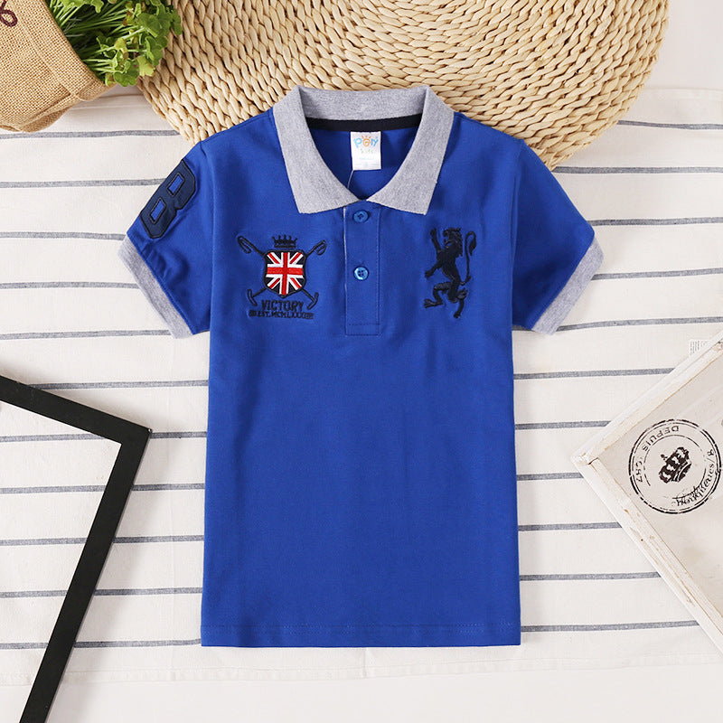 Collar Neck Plain T-shirt For Boy's | GlamzLife
