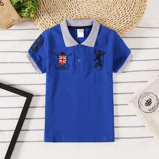 Collar Neck Plain T-shirt For Boy's | GlamzLife