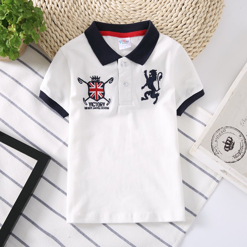 Collar Neck Plain T-shirt For Boy's | GlamzLife
