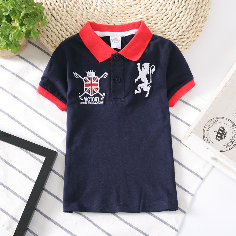 Collar Neck Plain T-shirt For Boy's | GlamzLife