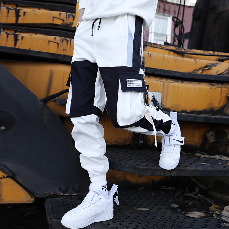 Contrast Colored Slacks Overalls For Men's | GlamzLife