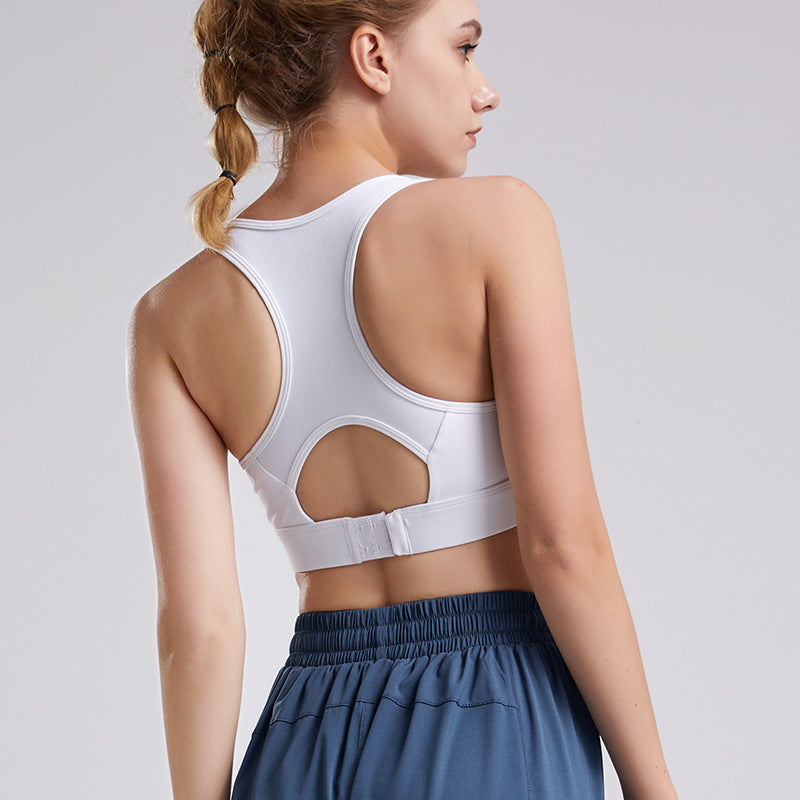 Fitness Yoga Vest Absorption Bra | White | GlamzLife